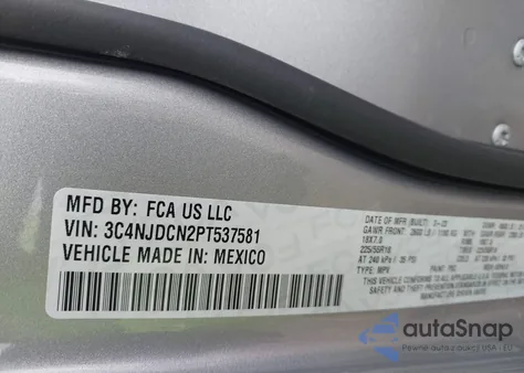 2023 Jeep Compass Limited 4X4 z USA, uszkodzony, nr VIN 3C4NJDCN2PT537581